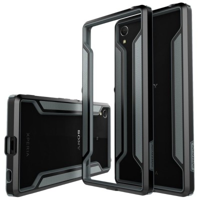 Sony Xperia Z3+ (Pluss) Nillkin Slim melns rāmis (sānu apmale, bamperis) / Vacins.lv