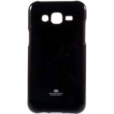 Samsung Galaxy J5 Mercury melns cieta silikona (TPU) apvalks / vacins.lv
