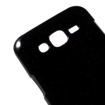 Samsung Galaxy J5 Mercury melns cieta silikona (TPU) apvalks / vacins.lv