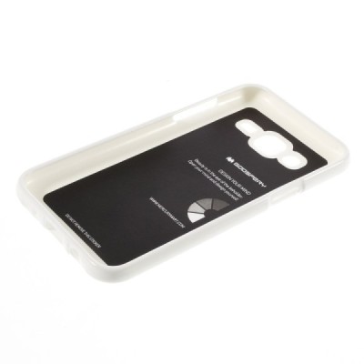 Samsung Galaxy J5 Mercury balts cieta silikona (TPU) apvalks / vacins.lv