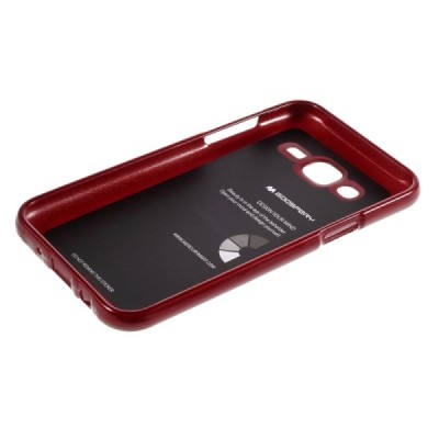 Samsung Galaxy J5 Mercury raudonas kieto silikono tpu dėklas - nugarėlė / Priedai.lt