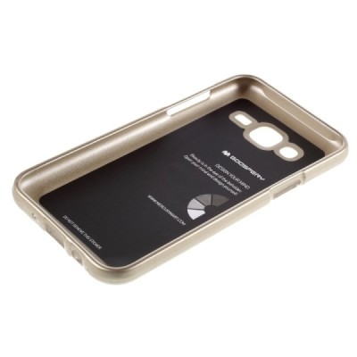 Samsung Galaxy J5 Mercury zelta cieta silikona (TPU) apvalks / vacins.lv