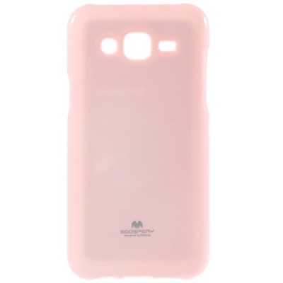 Samsung Galaxy J5 Mercury rožinis kieto silikono tpu dėklas - nugarėlė / Priedai.lt