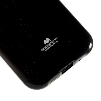 Samsung Galaxy J1 Mercury melns cieta silikona (TPU) apvalks / vacins.lv