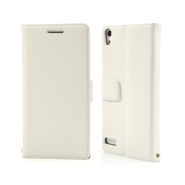 Atvērams maciņš - balts (Ascend P6)