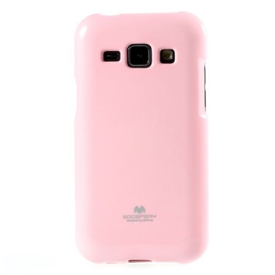 Samsung Galaxy J1 Mercury šviesiai rožinis kieto silikono tpu dėklas - nugarėlė / Priedai.lt