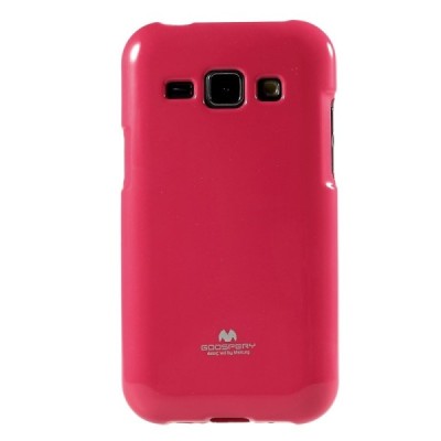 Samsung Galaxy J1 Mercury tamsiai rožinis kieto silikono tpu dėklas - nugarėlė / Priedai.lt