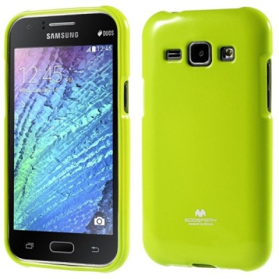 Samsung Galaxy J1 Mercury zaļš cieta silikona (TPU) apvalks / Vacins.lv