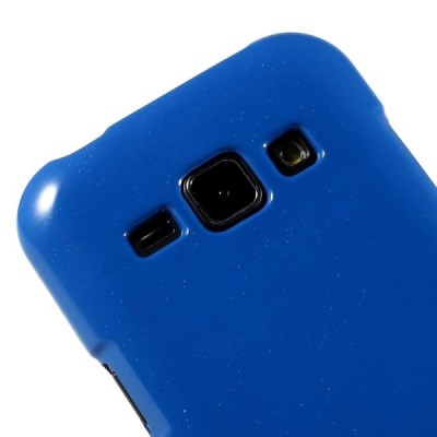 Samsung Galaxy J1 Mercury mėlynas kieto silikono tpu dėklas - nugarėlė / Priedai.lt