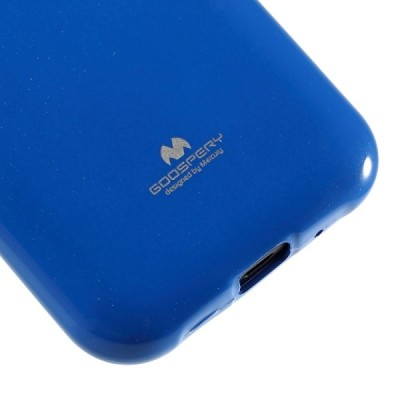 Samsung Galaxy J1 Mercury mėlynas kieto silikono tpu dėklas - nugarėlė / Priedai.lt