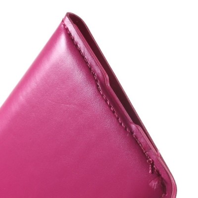 Samsung Galaxy J1 rožinis odinis atverčiamas „Smart Window“ dėklas su langeliu / Priedai.lt