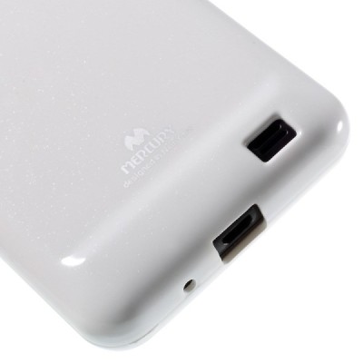 Samsung Galaxy S2 Mercury baltas kieto silikono tpu dėklas - nugarėlė / Priedai.lt