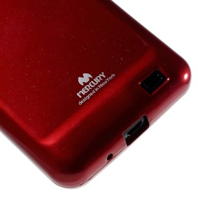 Samsung Galaxy S2 Mercury raudonas kieto silikono tpu dėklas - nugarėlė / Priedai.lt