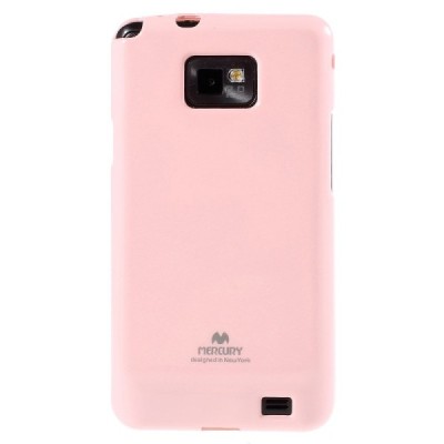 Samsung Galaxy S2 Mercury rožinis kieto silikono tpu dėklas - nugarėlė / Priedai.lt
