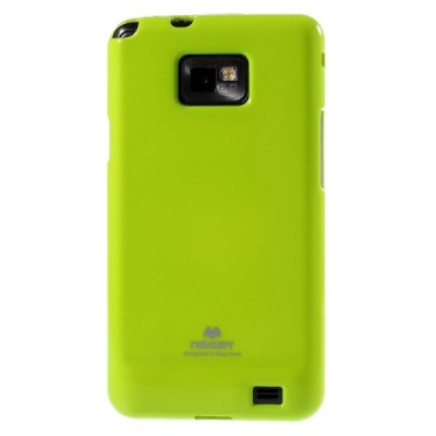 Samsung Galaxy S2 Mercury žalias kieto silikono tpu dėklas - nugarėlė / Priedai.lt