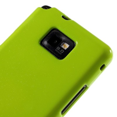 Samsung Galaxy S2 Mercury žalias kieto silikono tpu dėklas - nugarėlė / Priedai.lt