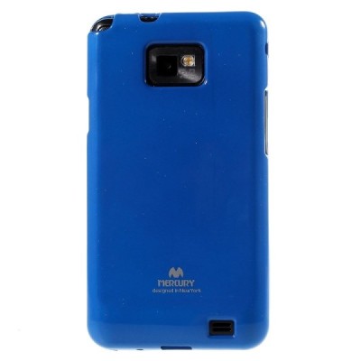 Samsung Galaxy S2 Mercury mėlynas kieto silikono tpu dėklas - nugarėlė / Priedai.lt