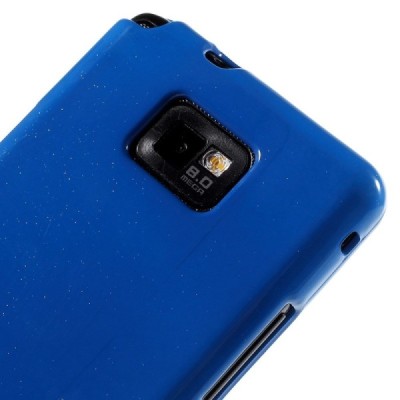 Samsung Galaxy S2 Mercury mėlynas kieto silikono tpu dėklas - nugarėlė / Priedai.lt