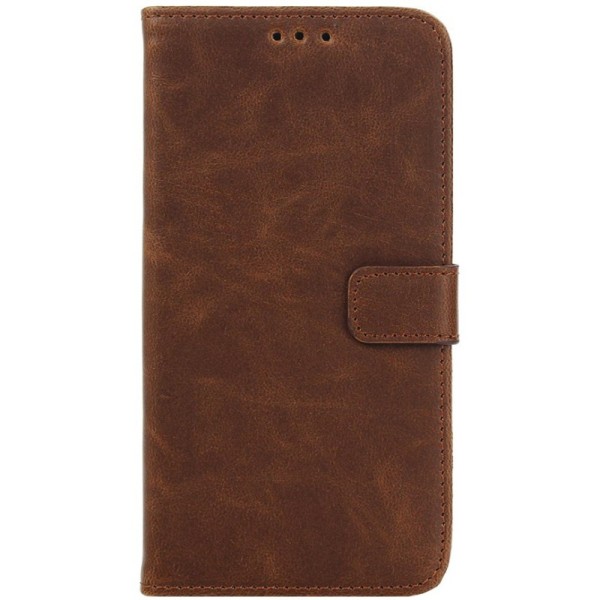 „Retro“ atverčiamas dėklas - tamsiai rudas (Galaxy J5 2015)