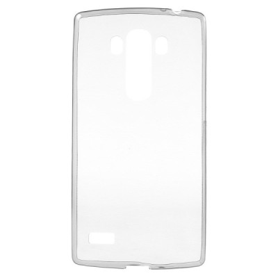 LG G4s (H735) skaidrus (permatomas) kieto silikono TPU ploniausias pasaulyje pilkas dėklas / Priedai.lt