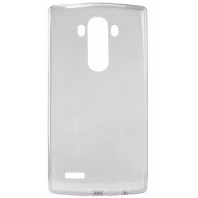 LG G4s (H735) dzidrs (caurspīdīgs) cieta silikona TPU pasaulē planākais pelēks apvalks / Vacins.lv