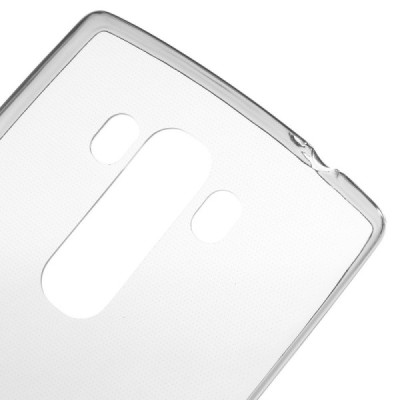 LG G4s (H735) dzidrs (caurspīdīgs) cieta silikona TPU pasaulē planākais pelēks apvalks / Vacins.lv