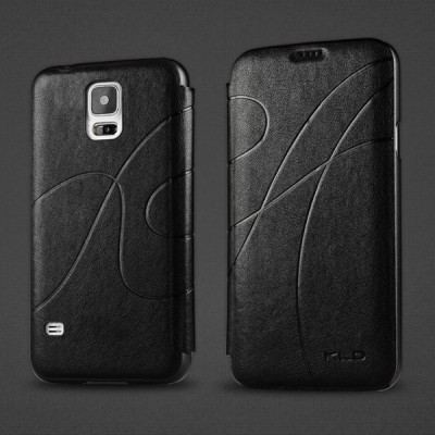 „Kalaideng“ Oscar atverčiamas juodas odinis Samsung Galaxy S5 (S5 Neo) dėklas - knygutė / Priedai.lt