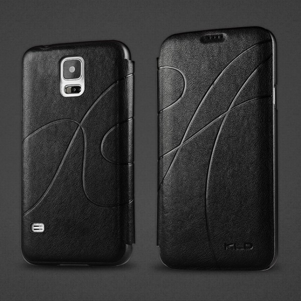 „Kalaideng“ Oscar atverčiamas dėklas - juodas (Galaxy S5 / S5 Neo)