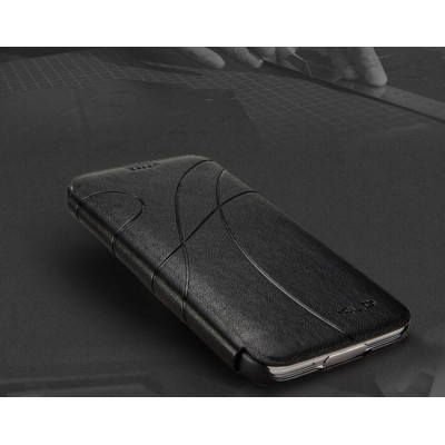 „Kalaideng“ Oscar atverčiamas juodas odinis Samsung Galaxy S5 (S5 Neo) dėklas - knygutė / Priedai.lt