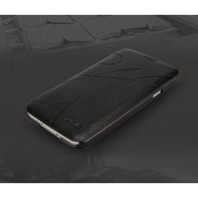 „Kalaideng“ Oscar atverčiamas juodas odinis Samsung Galaxy S5 (S5 Neo) dėklas - knygutė / Priedai.lt