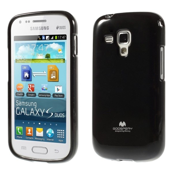 „Mercury“ dėklas - juodas (Galaxy S Duos / S Duos 2 / Trend / Trend Plus)