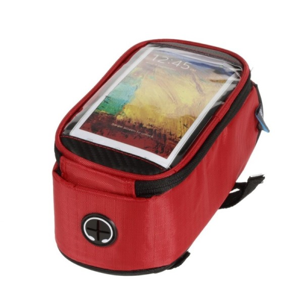 „Roswheel“ - universāls telefona futrālis velosipēdam - sarkans (XL)