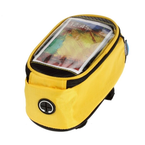 „Roswheel“ - universāls telefona futrālis velosipēdam - dzeltens (XL)