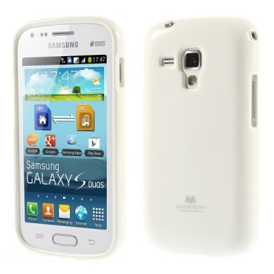 Samsung Galaxy S Duos 2 S7582, S Duos S7562, Trend S7560, Trend Plus S7580 baltas Mercury kieto silikono (TPU) dėklas / Priedai.