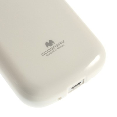 Samsung Galaxy S Duos 2 S7582, S Duos S7562, Trend S7560, Trend Plus S7580 baltas Mercury kieto silikono (TPU) dėklas / Priedai.