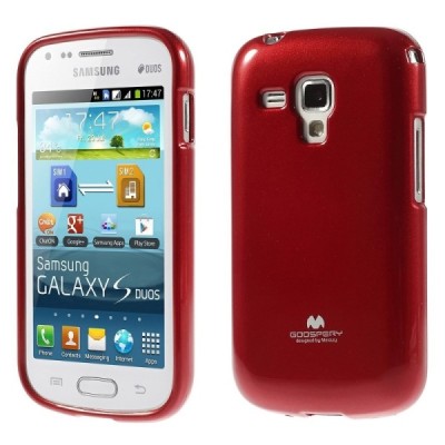 Samsung Galaxy S Duos 2 S7582, S Duos S7562, Trend S7560, Trend Plus S7580 Mercury sarkans cieta silikona (TPU) apvalks / vacins