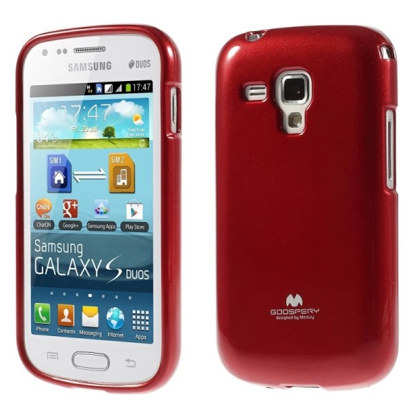 „Mercury“ dėklas - raudonas (Galaxy S Duos / S Duos 2 / Trend / Trend Plus)