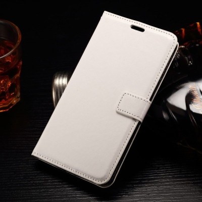 LG G4 Stylus (H635) atvēramais ādas balts maciņš (maks) / Vacins.lv