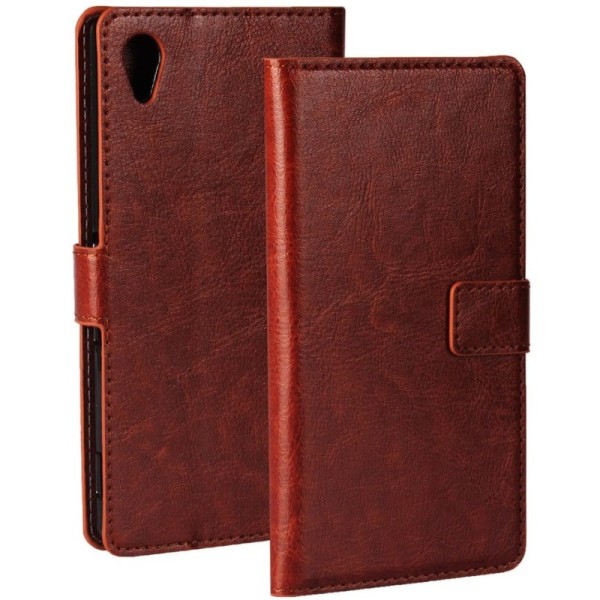 Atverčiamas dėklas - rudas (Xperia M4 Aqua)