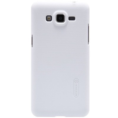 Samsung Galaxy Grand Prime (G530) Nillkin Frosted Shield balts plastmasas apvalks + ekrāna aizsargplēve / Vacins.lv