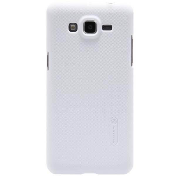 „Nillkin“ Frosted Shield apvalks - balts + ekrāna aizsargplēve (Galaxy Grand Prime)