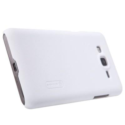 Samsung Galaxy Grand Prime (G530) Nillkin Frosted Shield balts plastmasas apvalks + ekrāna aizsargplēve / Vacins.lv