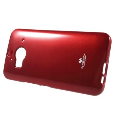 HTC One M9+ Plus Mercury sarkans cieta silikona (TPU) apvalks / vacins.lv