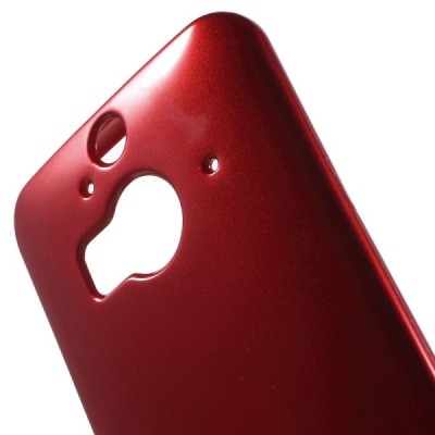 HTC One M9+ Plus Mercury sarkans cieta silikona (TPU) apvalks / vacins.lv