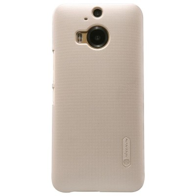 HTC One M9+ Plus Nillkin Frosted Shield zelta plastmasas apvalks + ekrāna aizsargplēve / Vacins.lv