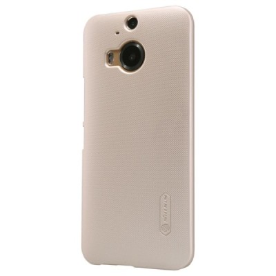 HTC One M9+ Plus Nillkin Frosted Shield zelta plastmasas apvalks + ekrāna aizsargplēve / Vacins.lv