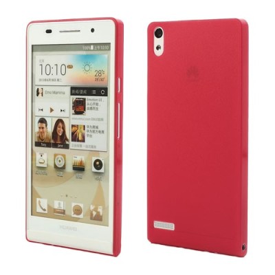 Ploniausias pasaulyje raudonas Huawei Ascend P6 dėklas (dėkliukas) / Priedai.lt