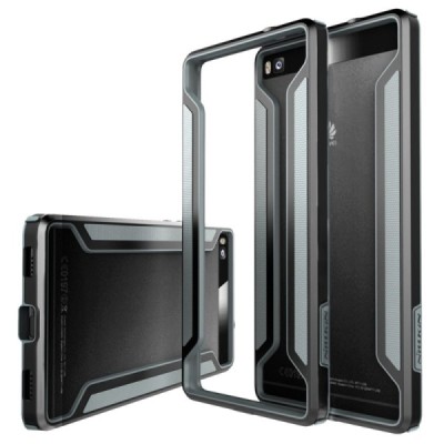 Huawei P8 Nillkin Slim rėmelis (kraštų apvadas, bamperis) - juodas / Priedai.lt