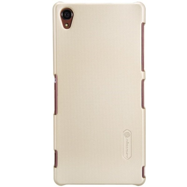 „Nillkin“ Frosted Shield apvalks - zelta + ekrāna aizsargplēve (Xperia Z3)