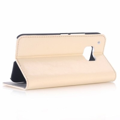 HTC One M9 solīds atvēramais ādas smilšains maciņš (maks) / Vacins.lv